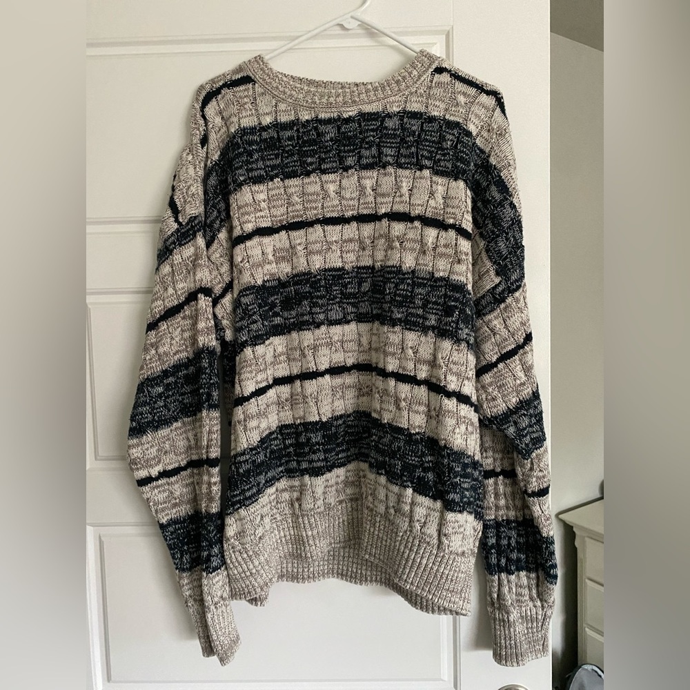 Striped grandpa sweater